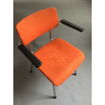 Vintage Gispen buisframestoel oranje
